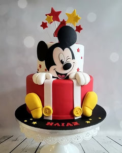 Mickey Present Cake