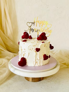 Raspberry Anniversary Cake