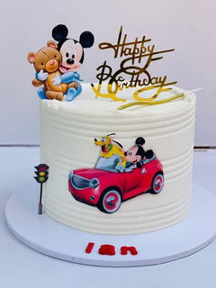 Mickey Car Cake