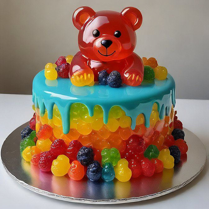 Gummy Bear Candy Cake