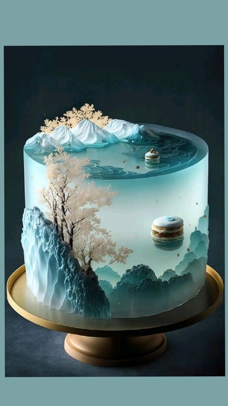 Ocean Wave Fantasy Cake