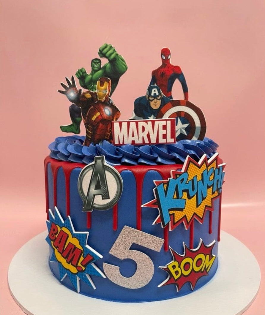 Avengers theme cake