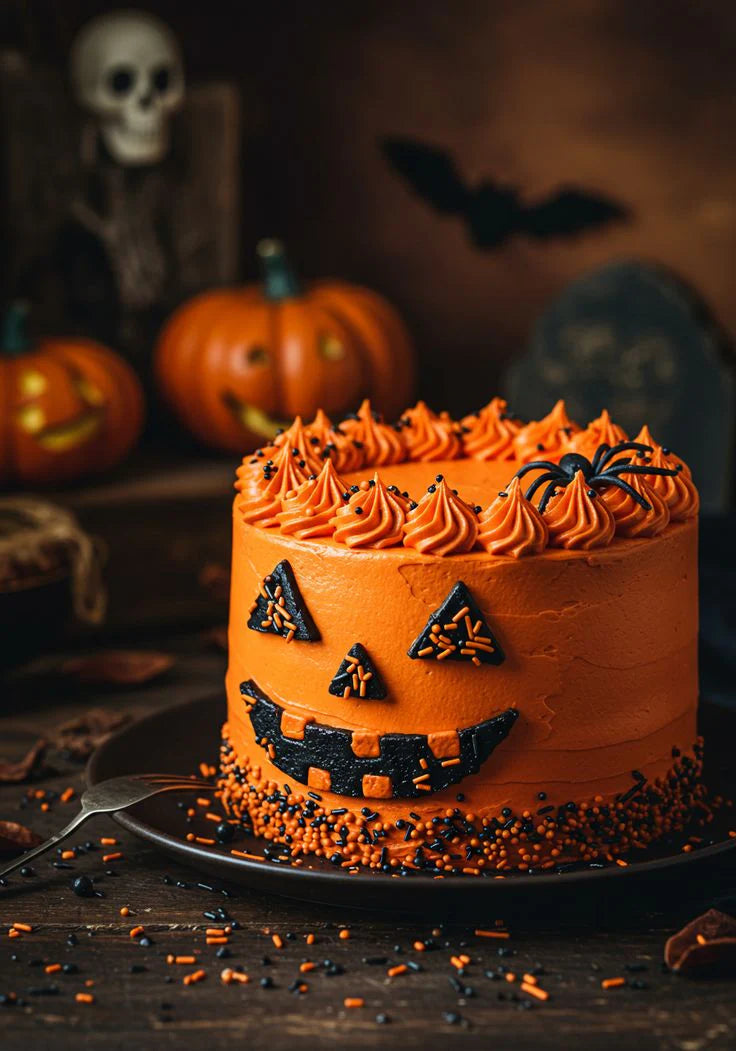Pumpkin Lantern Glow Cake