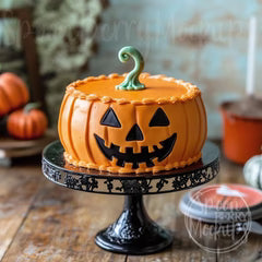 Pumpkin Patch Spider Cake