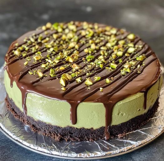 Signature pistachio kunaffa cake